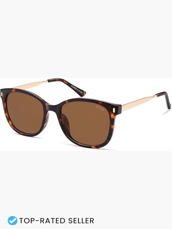 Classic Square Polarized Sunglasses Oversized Retro Trendy UV Protection